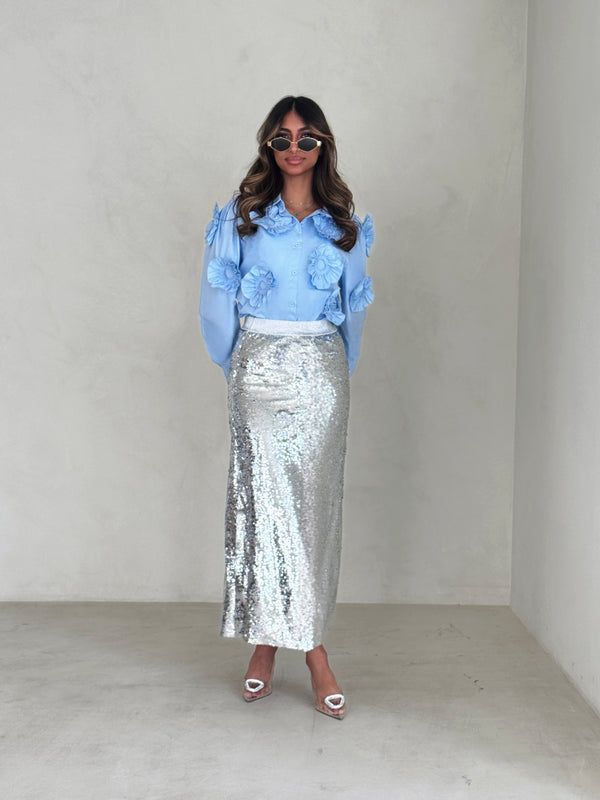 Shinny Pencil Skirt