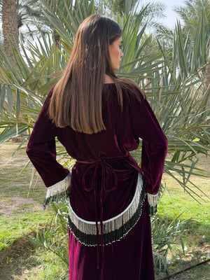 Tassel Velvet Set