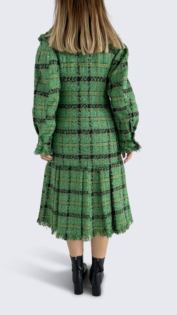 Green Tweed Dress
