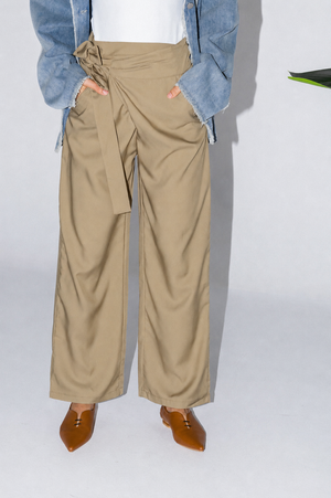 Tie Wide Pants
