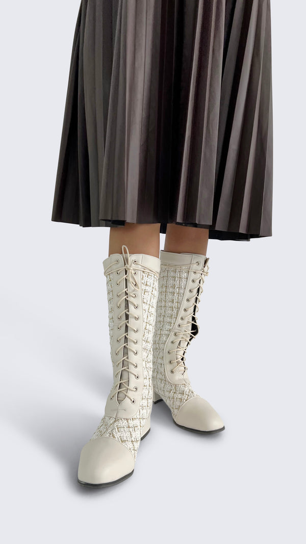 Plaid Boots