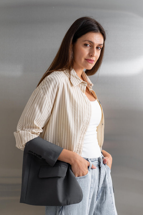 Stripe Blazer Shirt
