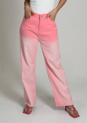 Ombre Pink Denim