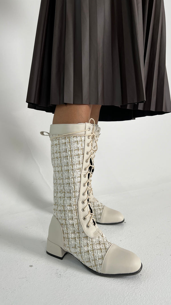 Plaid Boots